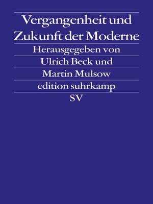 cover image of Vergangenheit und Zukunft der Moderne